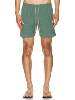 Faherty - All Day 6 Men's Drawstring 3-Pocket Swim Trunks Green