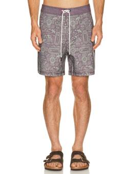 Iron & Resin - Cotton Stretch Men's Printed Swimwear Purple