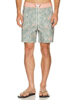 Iron & Resin - Cactus Men's Stretch Cotton Boardshorts Green