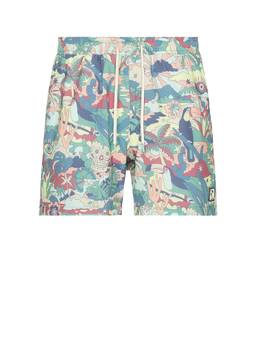 Marine Layer - Tailored 5 Men's Printed Polyester Swim Trunks Multi-Color