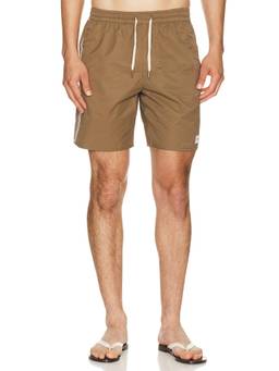 Rhythm - Heritage Men's Cotton Blend Drawstring Swimwear Taupe