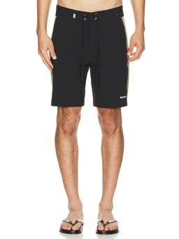 Rhythm - Core Men's Stretch 3-Pocket Swim Trunks Black