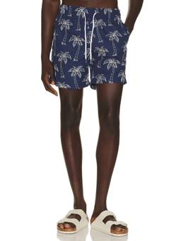 Trunks Surf & Swim Co. - 6.5 Men's Drawstring Mesh-Lined Swim Shorts Navy Blue