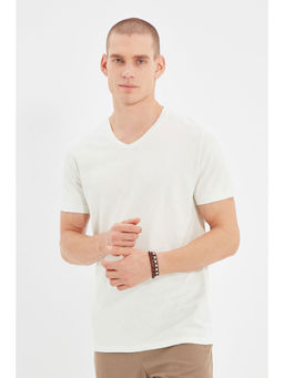 Trendyol - Man White T-Shirt