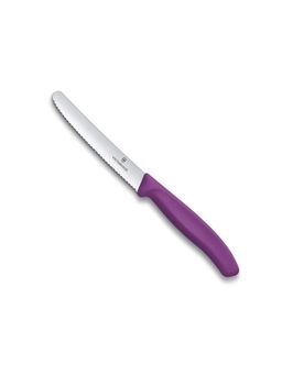 Victorinox - Swiss Classic Tomato & Table Knife Wavy Purple