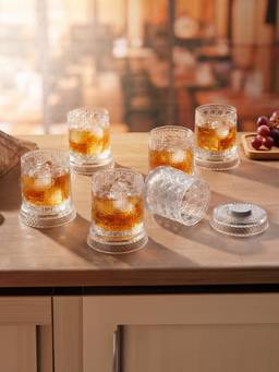Trovea's - Infinity Spin Single Malt Crystal Whiskey Glasses (Pack of 6)