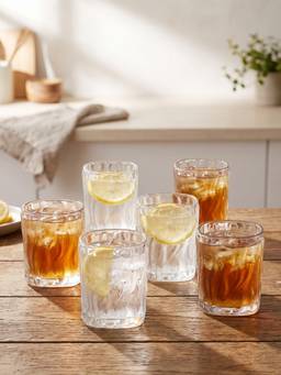 Trovea's - Tidal Wave Single Malt Crystal Whiskey Glasses (Pack of 6)