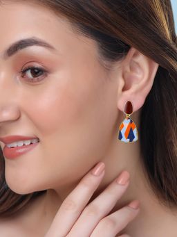 Yellow Chimes - Multi-Color Bohemian Style Drop Earrings