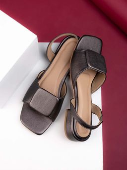 Hydes N Hues - Premium Quality Pu Upper Back Strap Copper Sandals