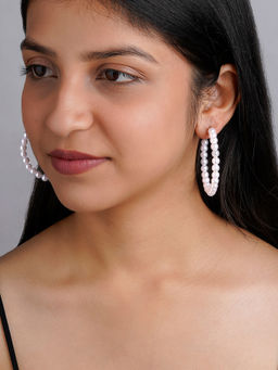 Joker and Witch - Joker & Witch Glitz Pearl Hoop Earrings