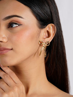 Joker and Witch - Joker & Witch Rose Gold Lorelie Bow Style Earring