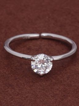 Palmonas - 925 Sterling Silver Three Prongs Pear 925 Silver Ring