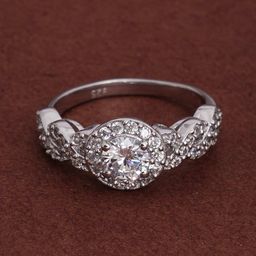 Palmonas - 925 Sterling Silver 925 Silver Blush Halo Ring