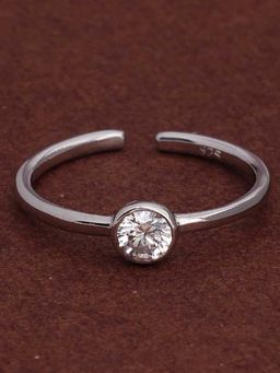 Palmonas - 925 Sterling Silver Bazel Round 925 Silver Ring