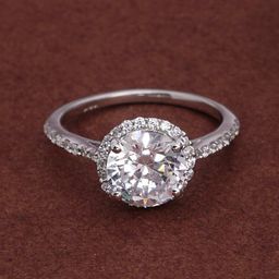 Palmonas - 925 Sterling Silver Cherished Halo 925 Silver Ring