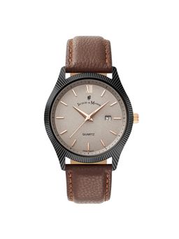 Jacques Du Manior - Skyline Swiss Made Analogue Beige Round Dial Mens Watch- Seb.04