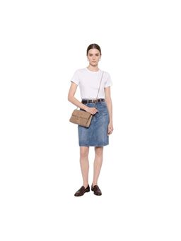 Love Moschino - Beige Heart Logo Crossbody Sling Bag
