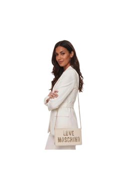 Love Moschino - Ivory Sequin Logo Crossbody Sling Bag