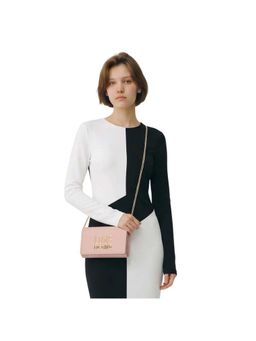 Love Moschino - Light Pink Logo Applique Crossbody Sling Bag