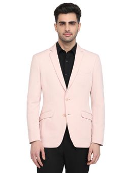 Park Avenue - Red Polyester Solid Blazer