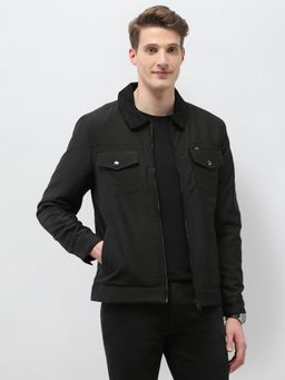 U.S. Polo Assn. Denim Co. - Black Polyester Solid Jacket