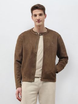 U.S. Polo Assn. Denim Co. - Brown Polyester Solid Jacket