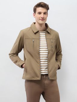 U.S. Polo Assn. Denim Co. - Brown Polyester Solid Jacket