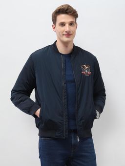 U.S. Polo Assn. Denim Co. - Blue Polyester Solid Jacket