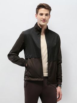 U.S. POLO ASSN. - Brown Polyester Colorblock Jacket