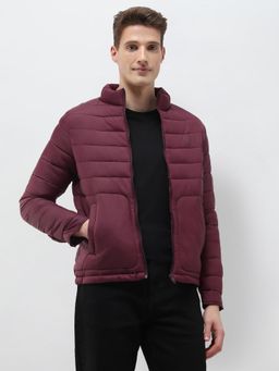 U.S. POLO ASSN. - Purple Nylon Solid Puffer Jacket
