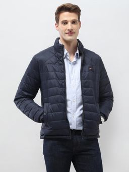 U.S. POLO ASSN. - Blue Nylon Solid Puffer Reversible Jacket