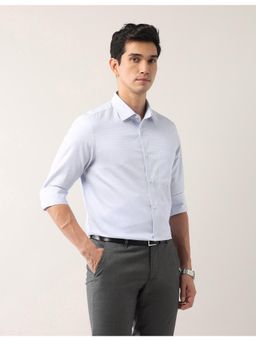 AD By Arvind - Everlast Press Dobby Blue Shirt