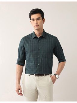 AD By Arvind - Green Everlast Press Dobby Shirt