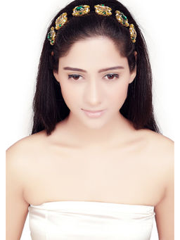 ORNAMAAS - Rapunzel Emerald Green Hair Band