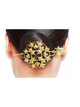 ORNAMAAS - Gold-Plated Lotus Radial Fleur Juda Pin