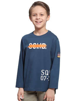 Monte Carlo - Teal Printed Round Neck T-Shirt