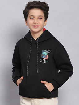 Monte Carlo - Black Printed Hood Sweatshirt