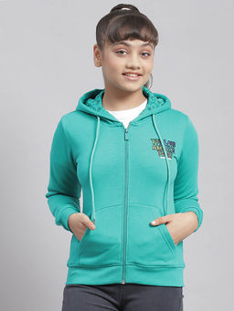 Monte Carlo - Green Solid Hood Sweatshirt