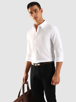 Calvin Klein - Men White Solid Formal Shirt