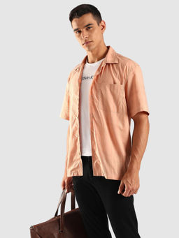 Calvin Klein - Men Coral Self Design Casual Shirt