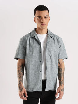 Calvin Klein - Men Black Checks Casual Shirt