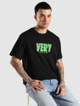 Calvin Klein - Men Black Printed T-Shirt