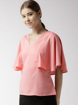 Twenty Dresses by Nykaa Fashion - Pink The Classic Cape Top
