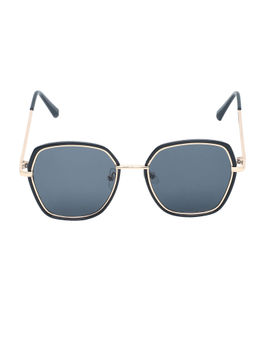 Spiky - Black Frame Grey Lens Square UV Protection Sunglass SWSQ_BLK_GRY