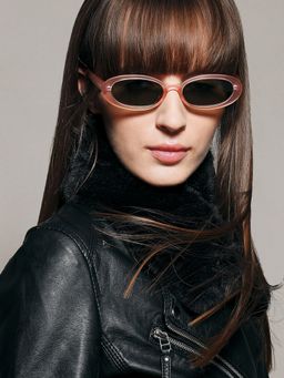 VERO MODA - Green Oval Framed Sunglasses