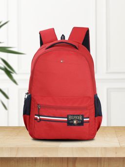 Tommy Hilfiger - Matias Unisex Laptop Backpack Solid 18 Inch Burgundy 8903496171778