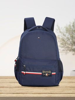 Tommy Hilfiger - Matias Unisex Laptop Backpack Solid 18 Inch Navy Blue 8903496171754