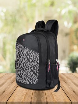 Tommy Hilfiger - Jaylen Unisex Laptop Backpack Print 15 inch Black