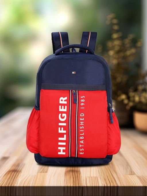 buy laptop backpack tommy Hilfiger Joshua Unisex Polyester BAGLINE The zipper closure ensures the security of your belongings Tommy Hilfiger Laptop Travel Backpack