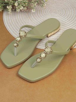 Metro - Women Green Casual Flats